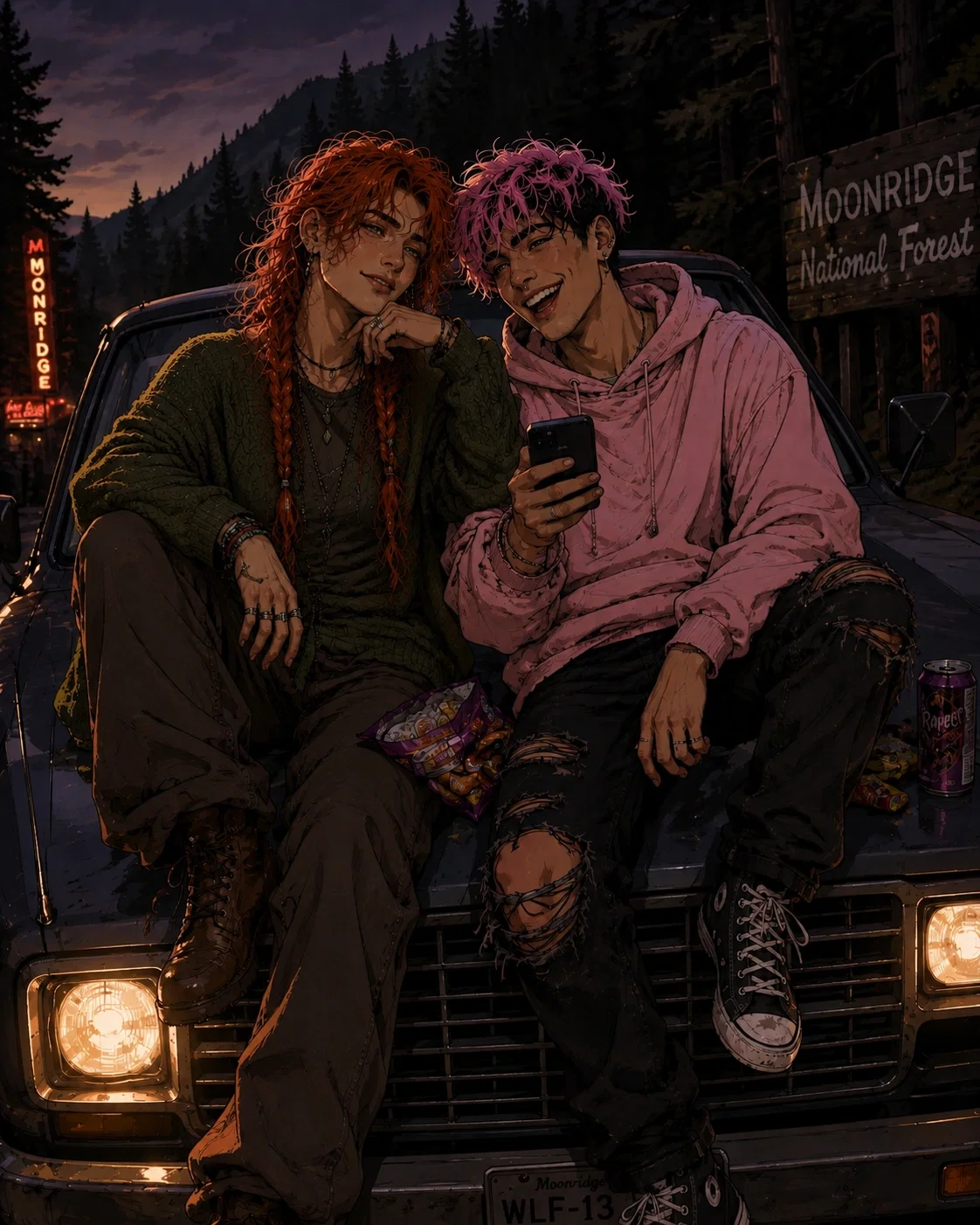 Caught! - Orion and Sammy (Moonridge)