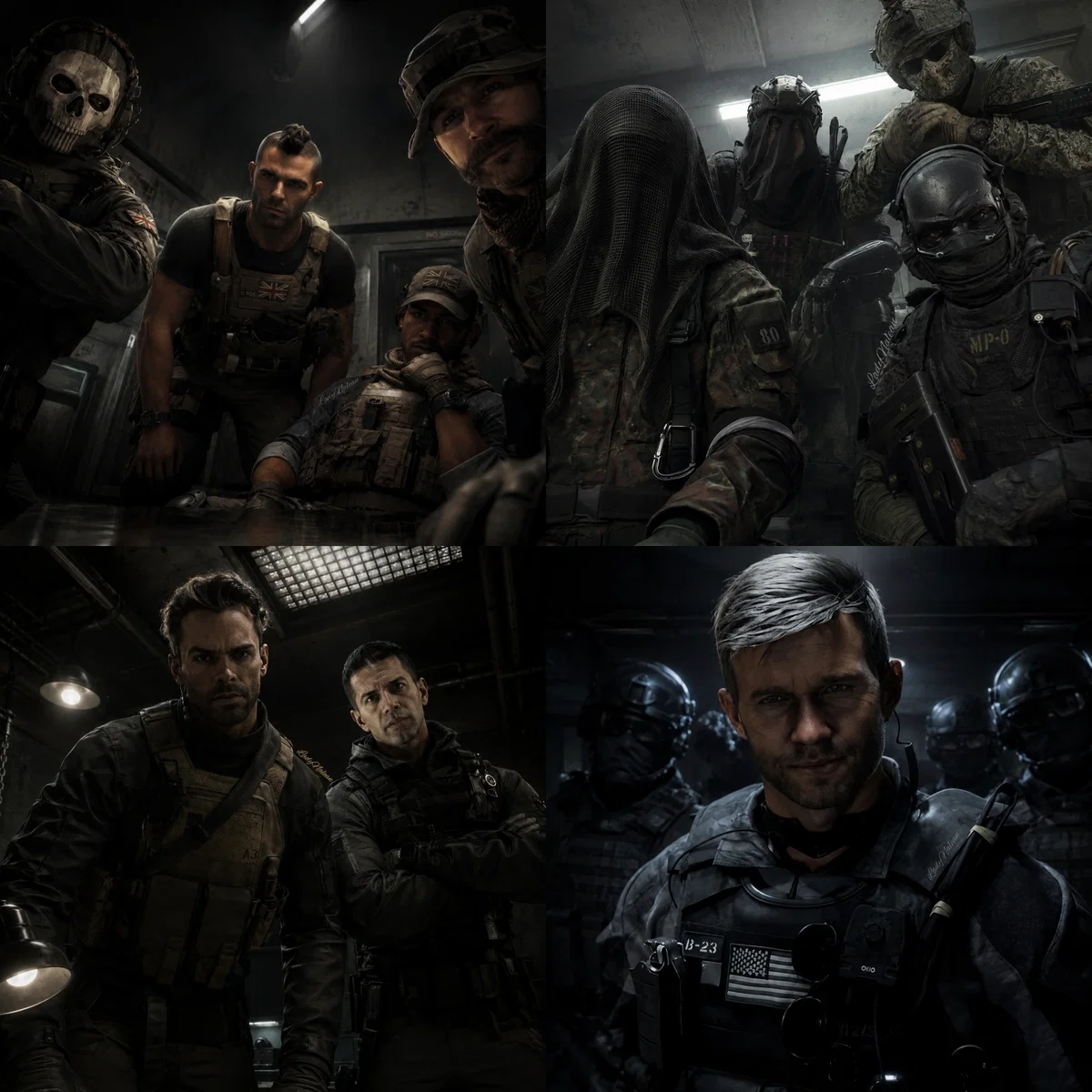 Task Force 141, KorTac, Los Vaqueros, Shadow Company