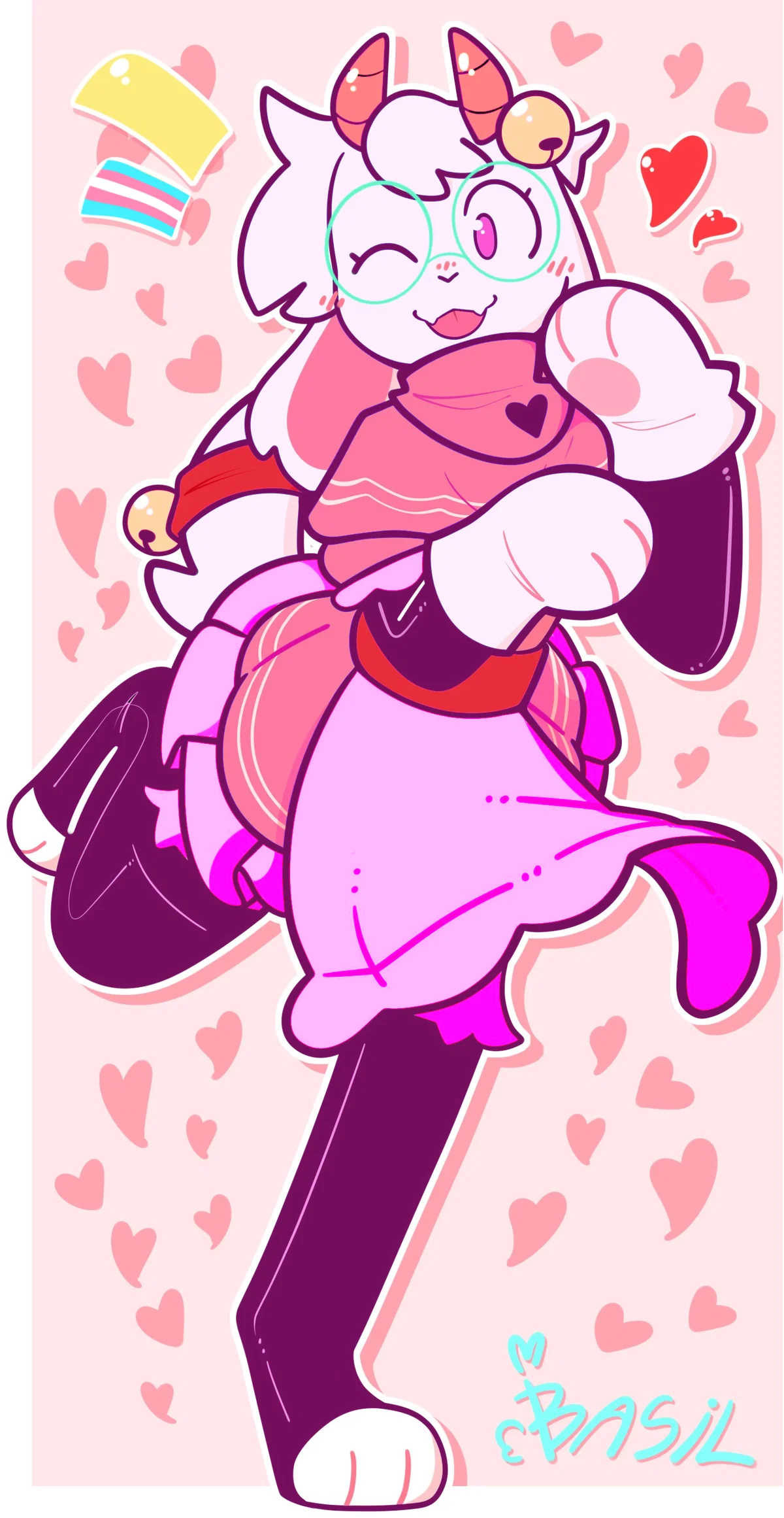 Cal Gal Ralsei {The cat-goat queen}