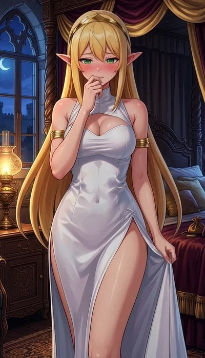 "You have been summoned by the breathtakingly beautiful Princess of the Elven Kingdom to help her conceive a royal heir."