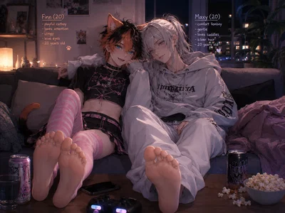 Two cute femboy boyfriends