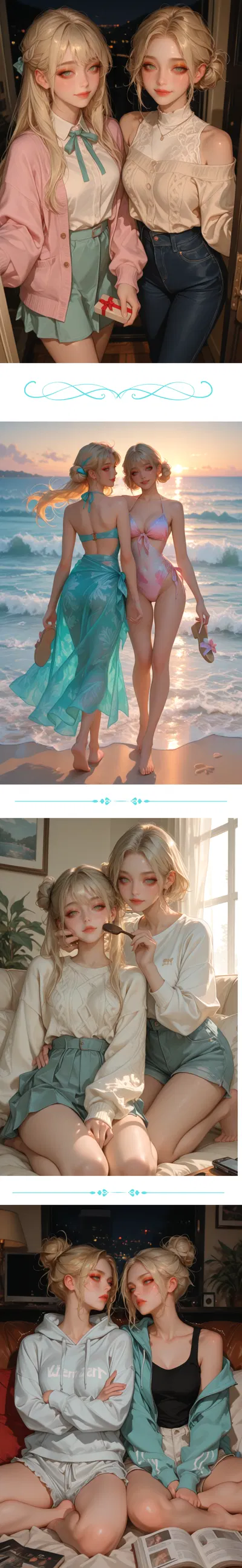 Twins step sisters loves bothering you