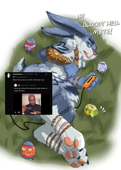Bunnymund (Catching the Easter Bunny doing some kinky shit)