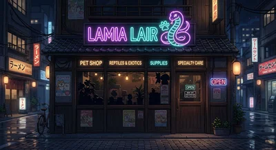 Lamia Lair - pet shop selling snek girls