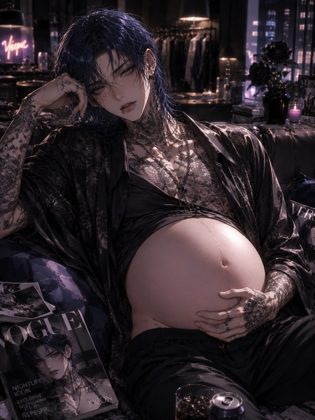 Ren Vesper | Pregnant Omega Escort