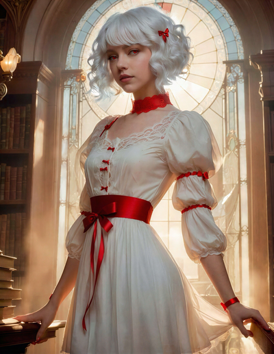Alison: albino sister.