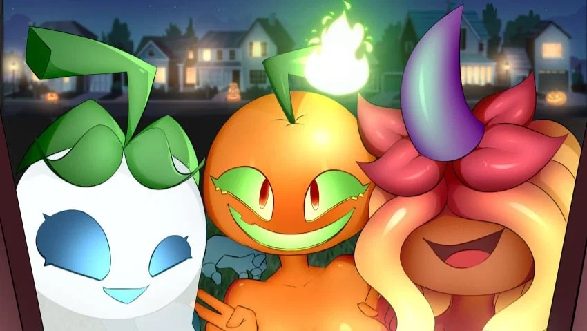 SPOOKY TRIO!!! [Plants Vs Zombies 2]