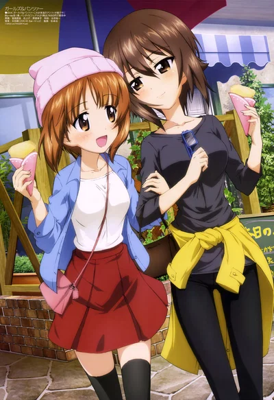 Going shopping with the Nishizumi sisters