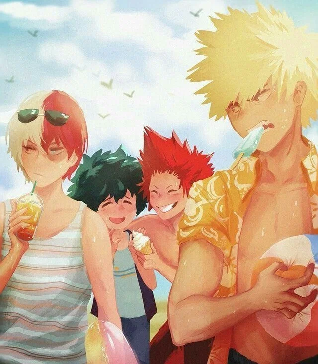 Katsuki Bakugo ⭑ Izuku Midoriya ⭑ Shoto Todoroki ⭑ Eijirou Kirishima