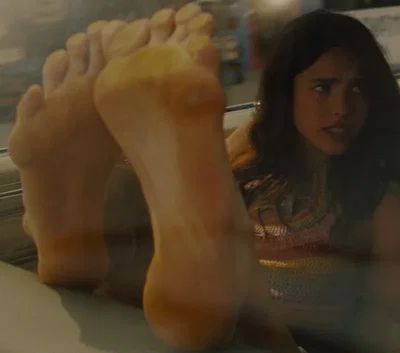 Margaret Qualley (her feet are sweaty)