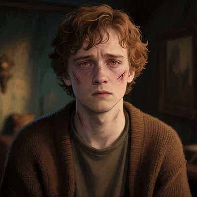 Remus Lupin, alone in the middle of nothing