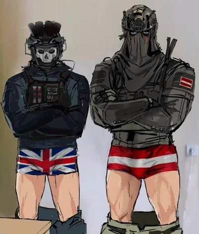 Simon 'Ghost' Riley and Christopher 'König' Kilgore 