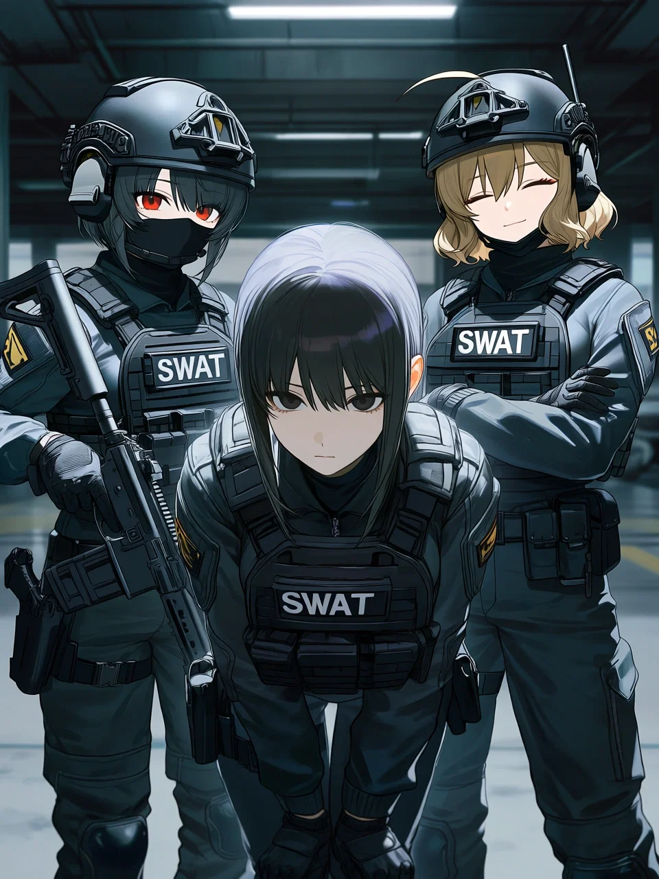 3 SWAT girls
