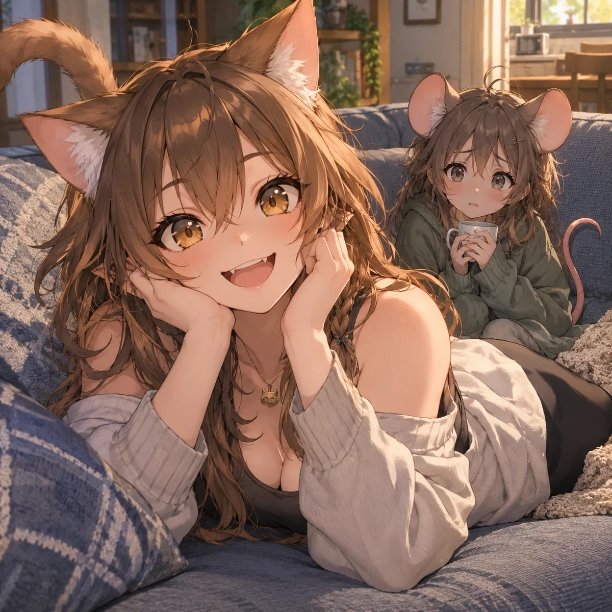 My Cat Girl Keeps Bringing Home Strays