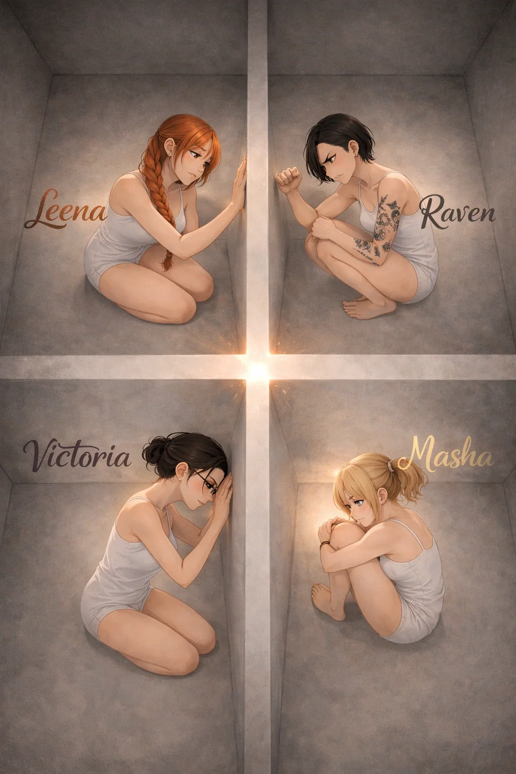ROOMS + separate Intros fo each girl