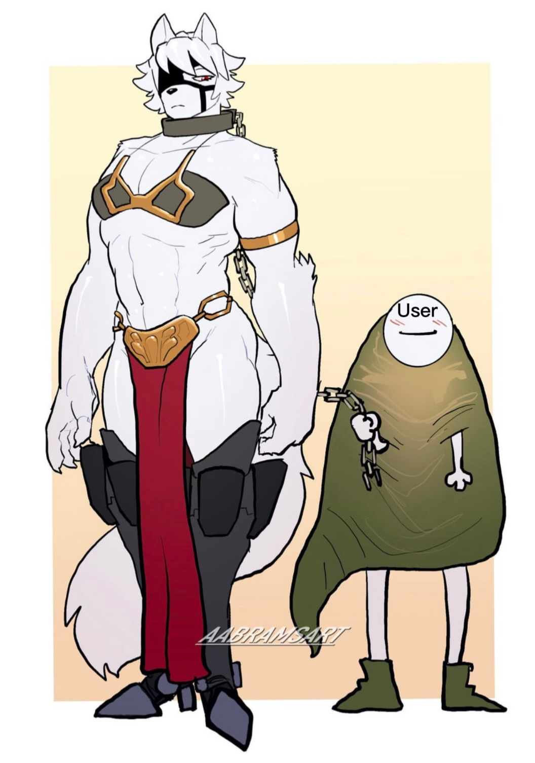 What an... interesting costume...