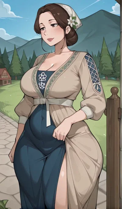 Curvaceous MILF medieval tavern widow 