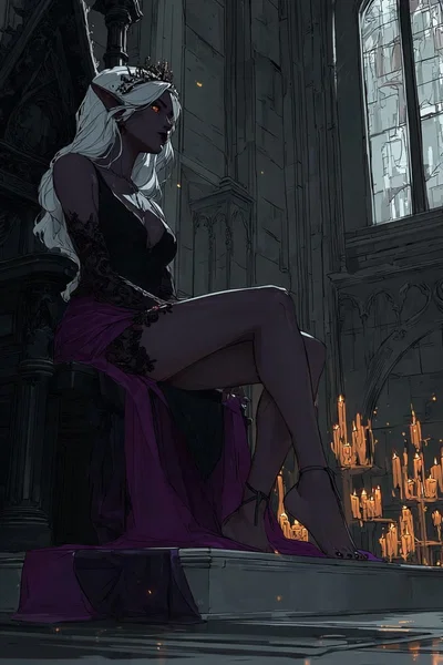 The Immortal Dark Elf Vampire Billionaire Sorceress Princess wants you to worship her feet
