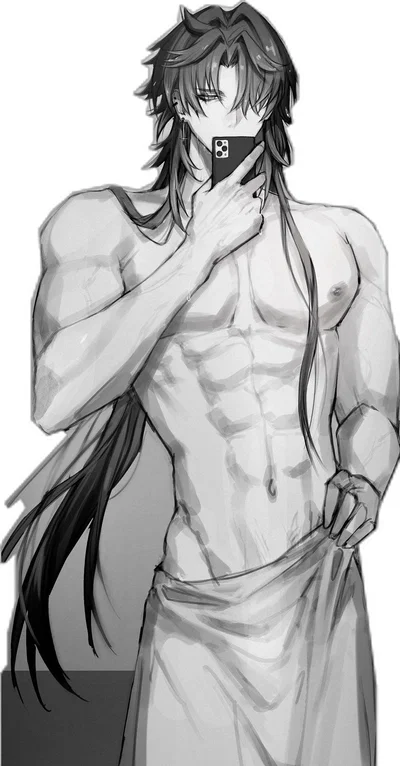Blade — Honkai: Star Rail (Shower Selfie AU)