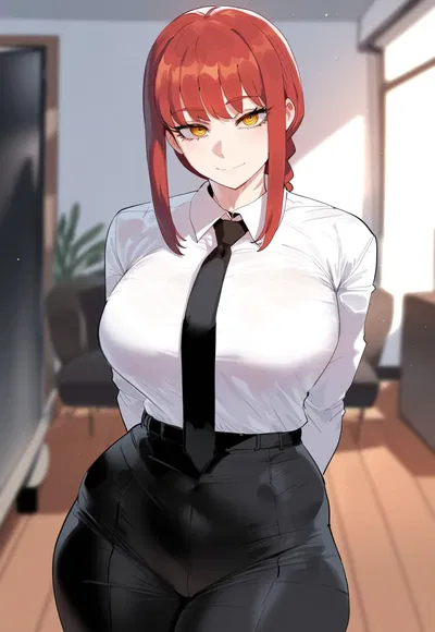 Makima (Your boss who have a secret live)