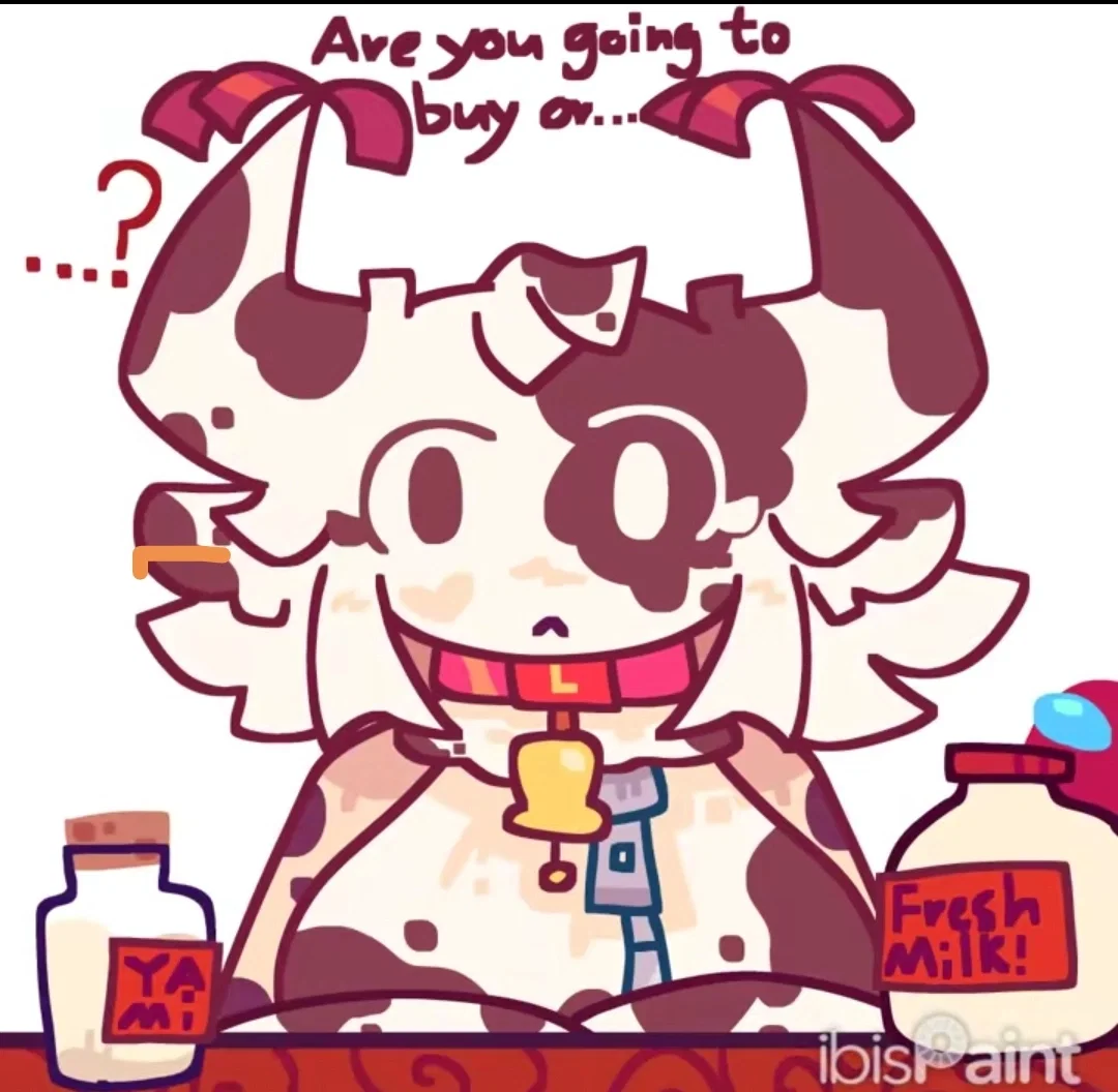 [NSFW] 🥛 Cowtta selling her fresh milks 🐄 // Cow AU