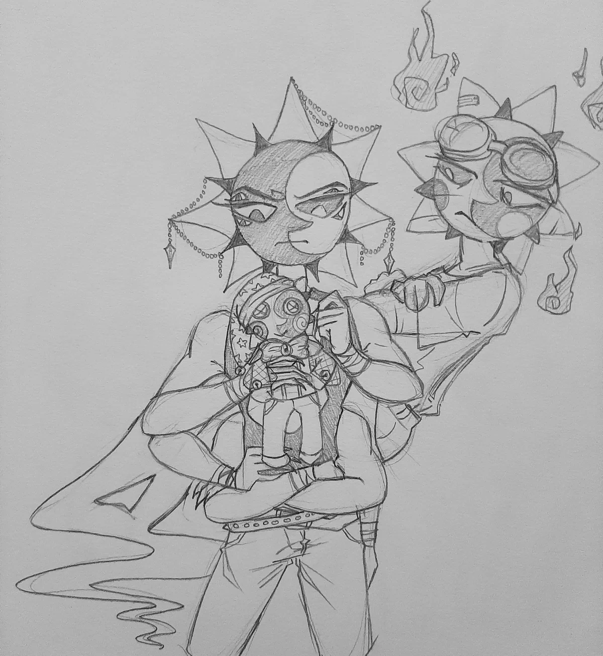 SpiderDemon!Eclipse, Ghost!Solar & Doll!Ruin