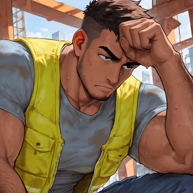 (Construction coworker)