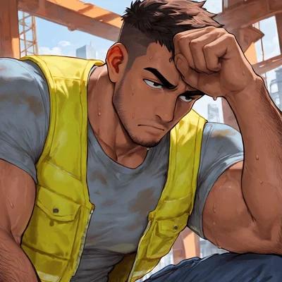 (Construction coworker)