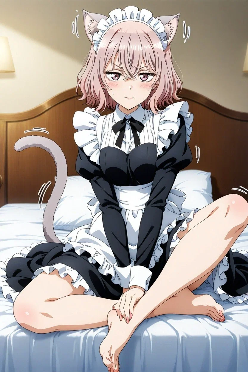 Mari Chace, the maid cat girl 