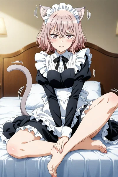Mari Chace, the maid cat girl 