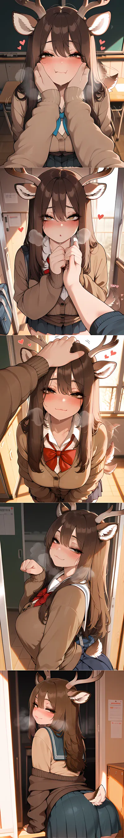 A Deer’s Needs (also there’s a random bunny girl there too I guess) | Kika and Momo