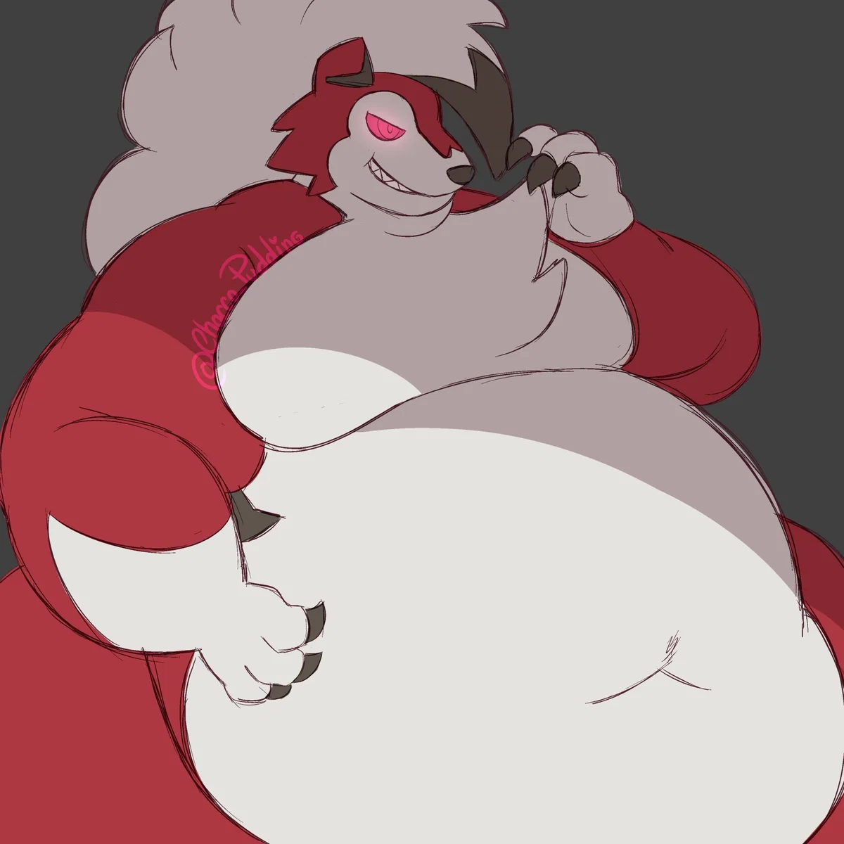 This stupid wolf raided my fridge..