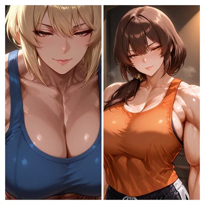 Alexia and Sarah - Your news coachs are two muscle mommies 