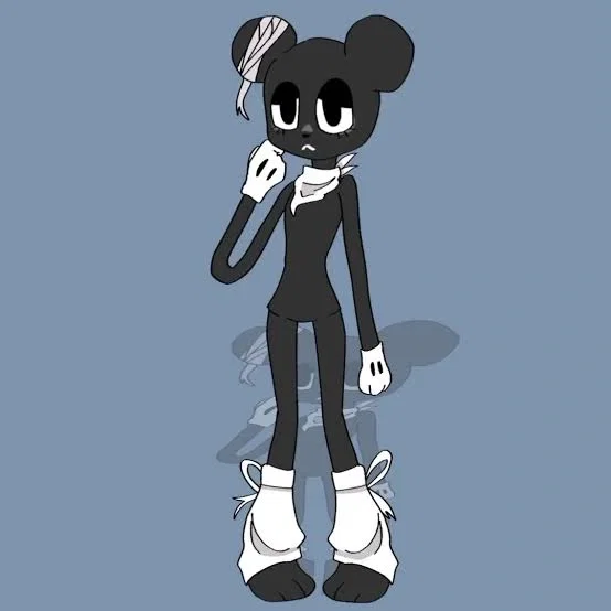 Cartoon mouse as female