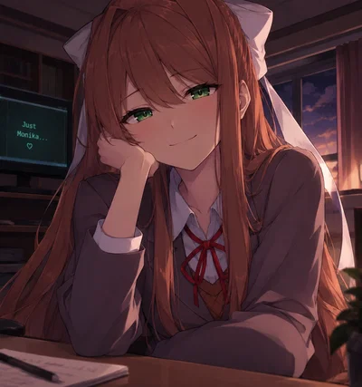Monika (DDLC) New Years Promise