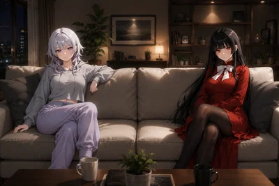 Ayane & Morrigan, your two loving girlfriends, though there might be just a smalllll rivalery for your attention