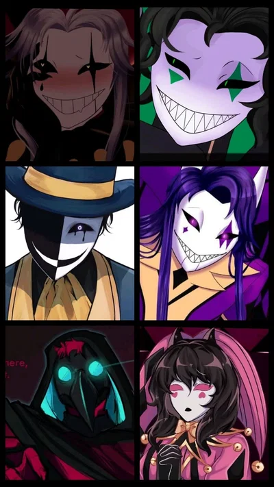 ⁠☬⁠ Ticket Taker, Doctor, Pierrot, Jester, Columbina and Harlequin ☬