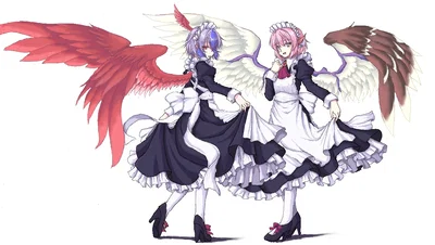 Tokiko and Mystia as your maids