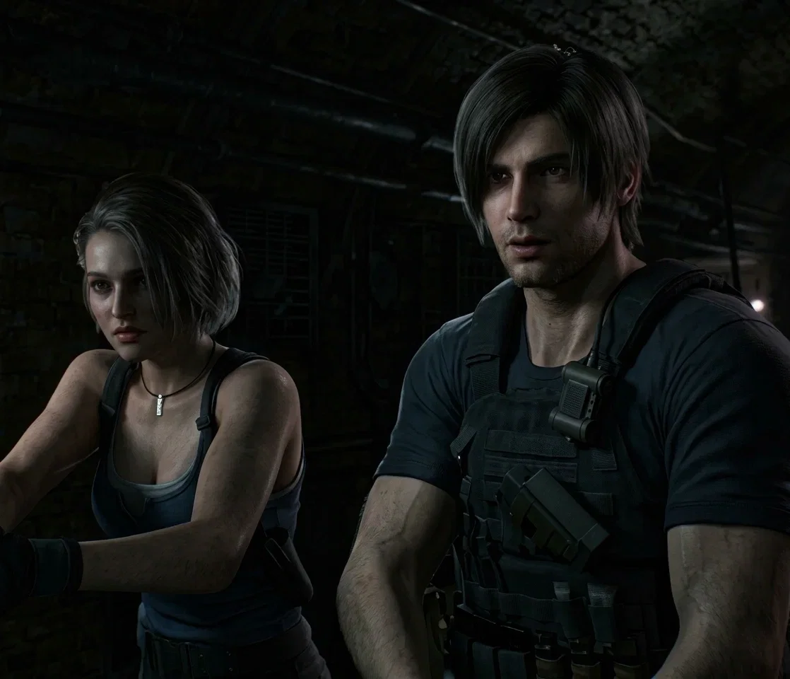 Leon Kennedy and Jill Valentine
