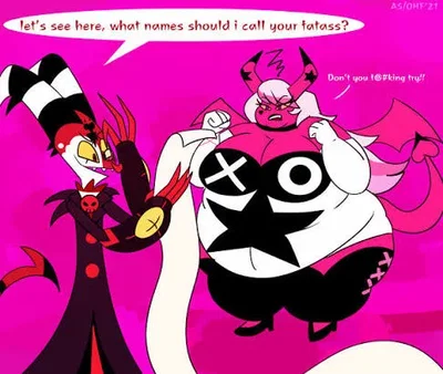 Blitzo teasing Verosika for being 670 pounds 