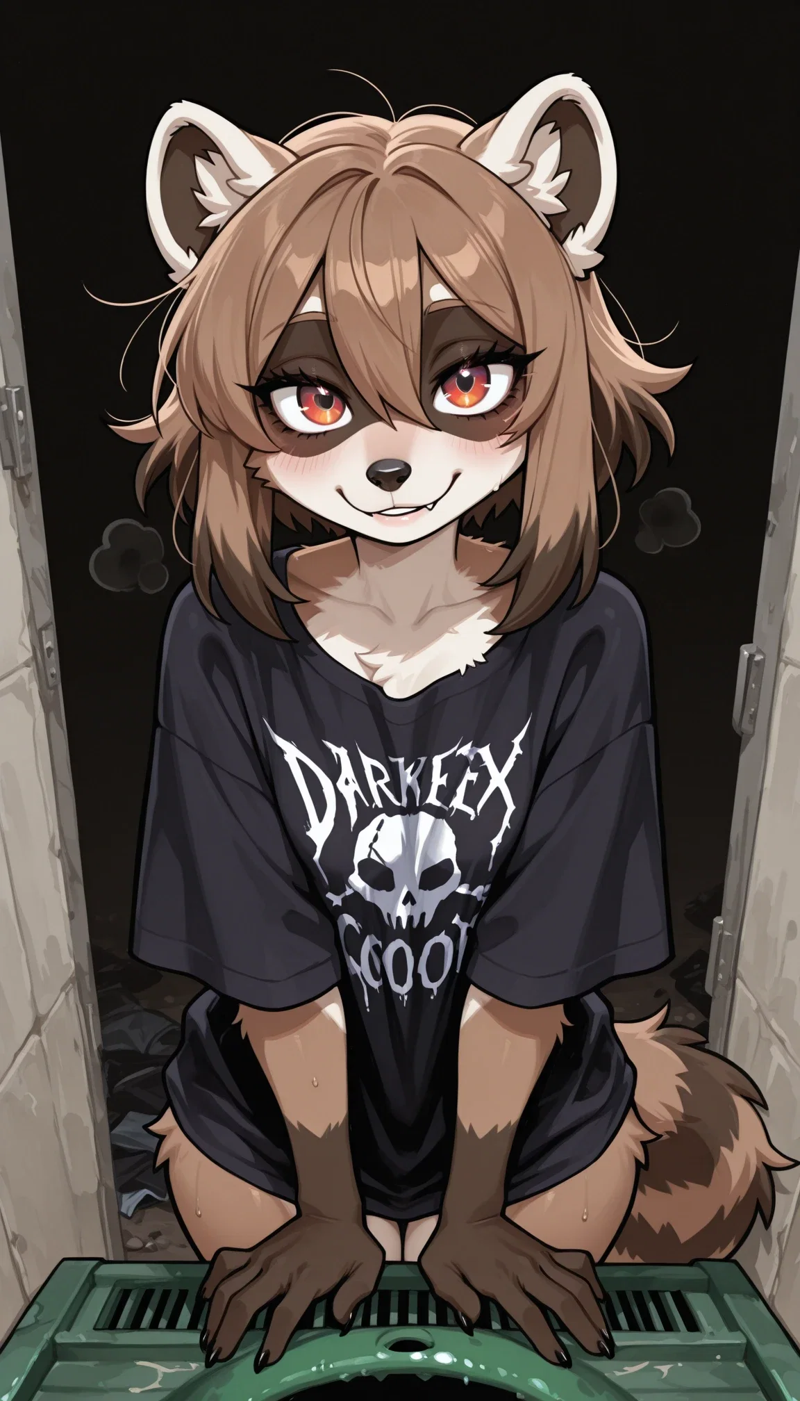Curious Stupid   Hungry Raccoon-girl