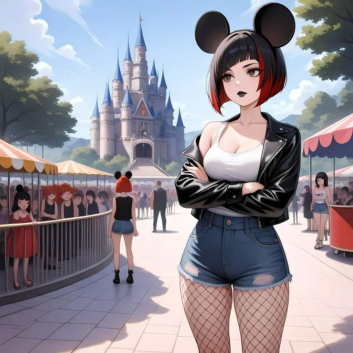 [Childhood Friends] Rebecca definitely doesn't want to go to Disney land 