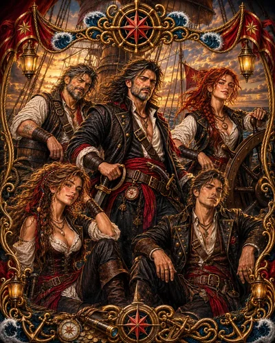 ⭐️ The Red Star ~ Pirate Crew ⭐ 