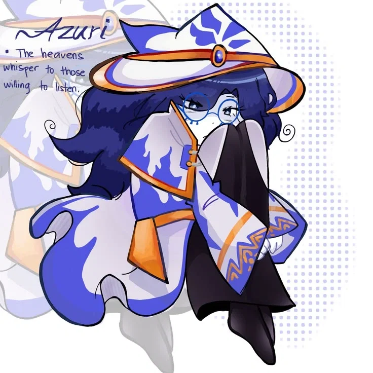Azuri. [The obsession speaks of her mind.]