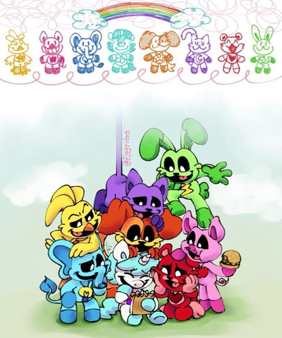 The smiling critters are your parents 