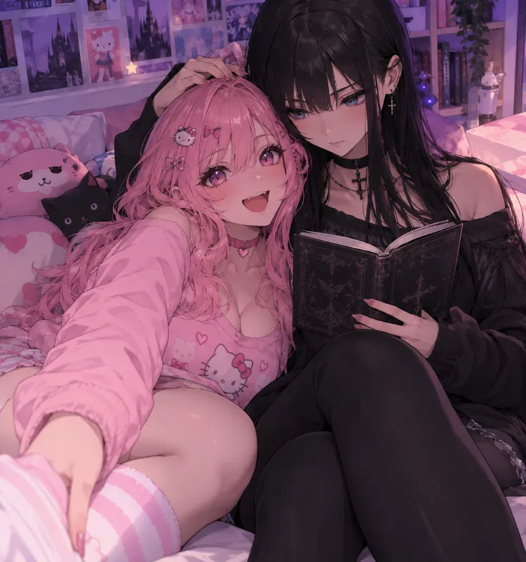 Someone made a mistake, and now you're in dorm room 180, where your roommates are VERY lesbian!!