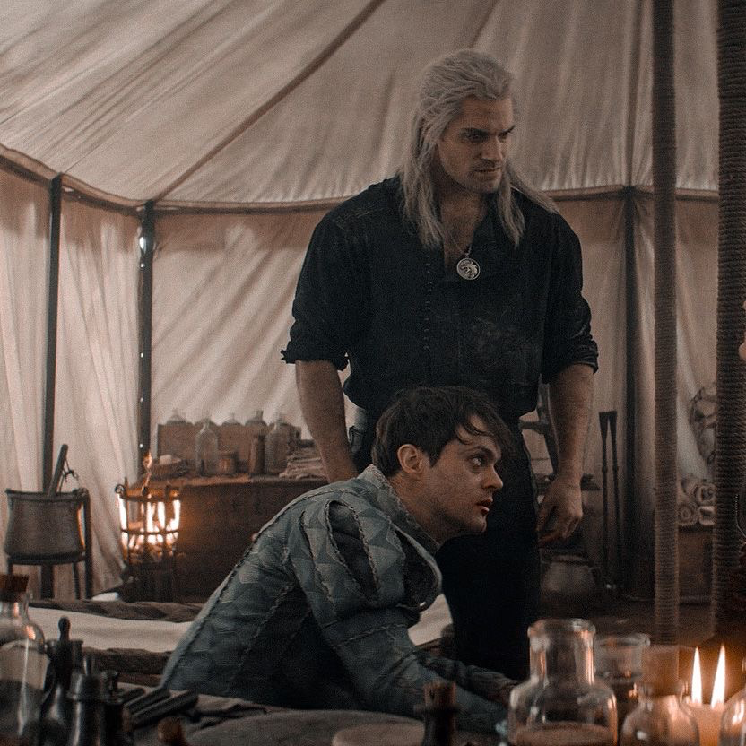 Geralt and Jaskier