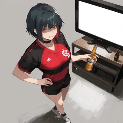 Rubia: Soft-abusive tomboy girlfriend wants to take her anger out on you after her soccer team loses.