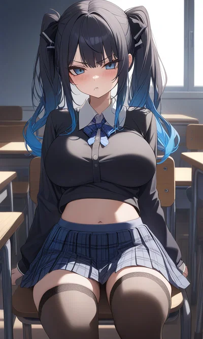 Betty - Nerdy GF turned to Goth Tsundere. 