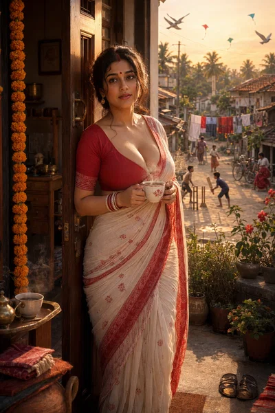 She Smiles Only at Sunset